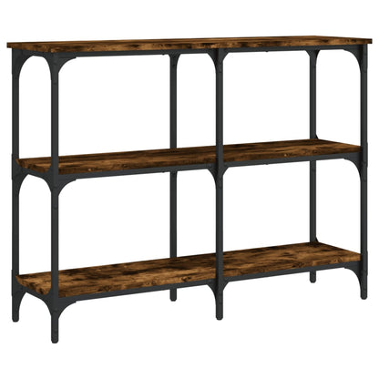 Tavolo Consolle Rovere Fumo 100x29x75 cm in Legno Multistrato - homemem39