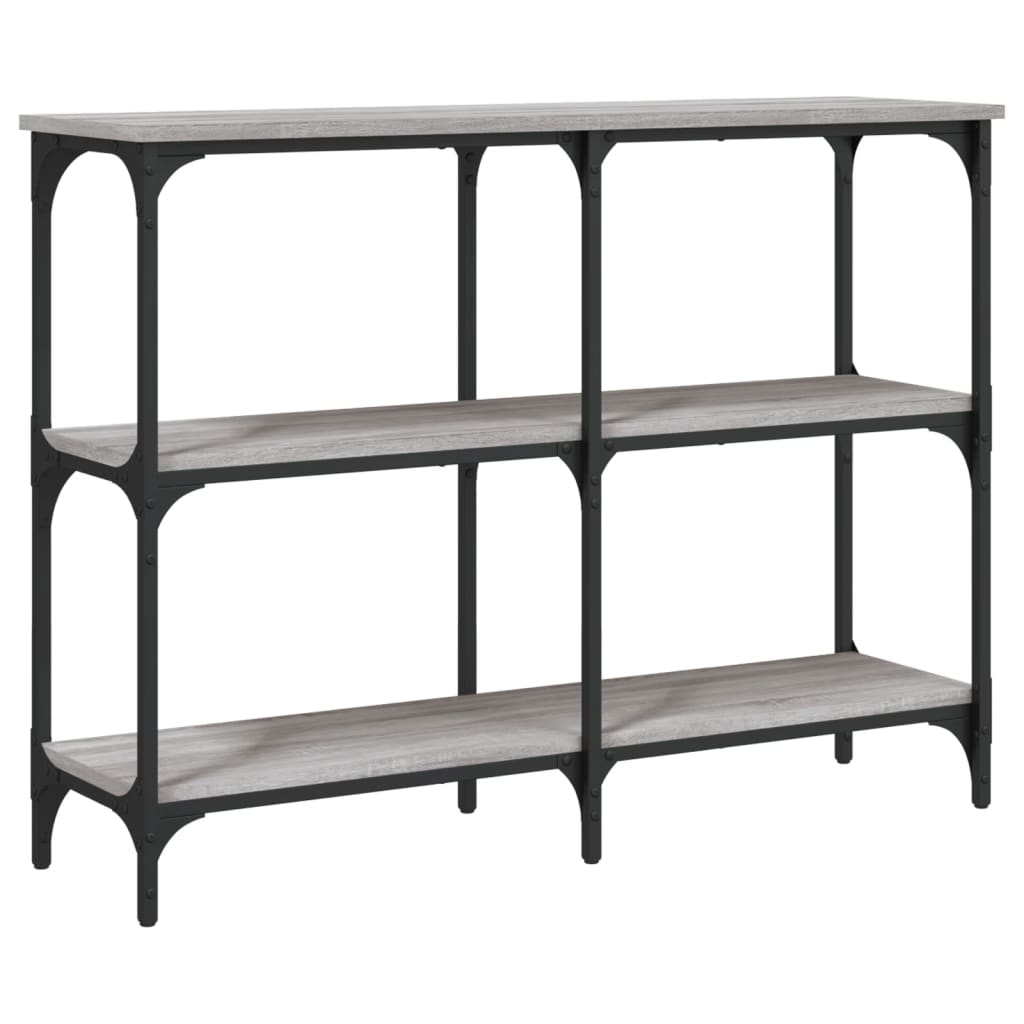 Tavolo Consolle Grigio Sonoma 100x29x75 cm in Legno Multistrato - homemem39