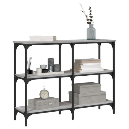 Tavolo Consolle Grigio Sonoma 100x29x75 cm in Legno Multistrato - homemem39