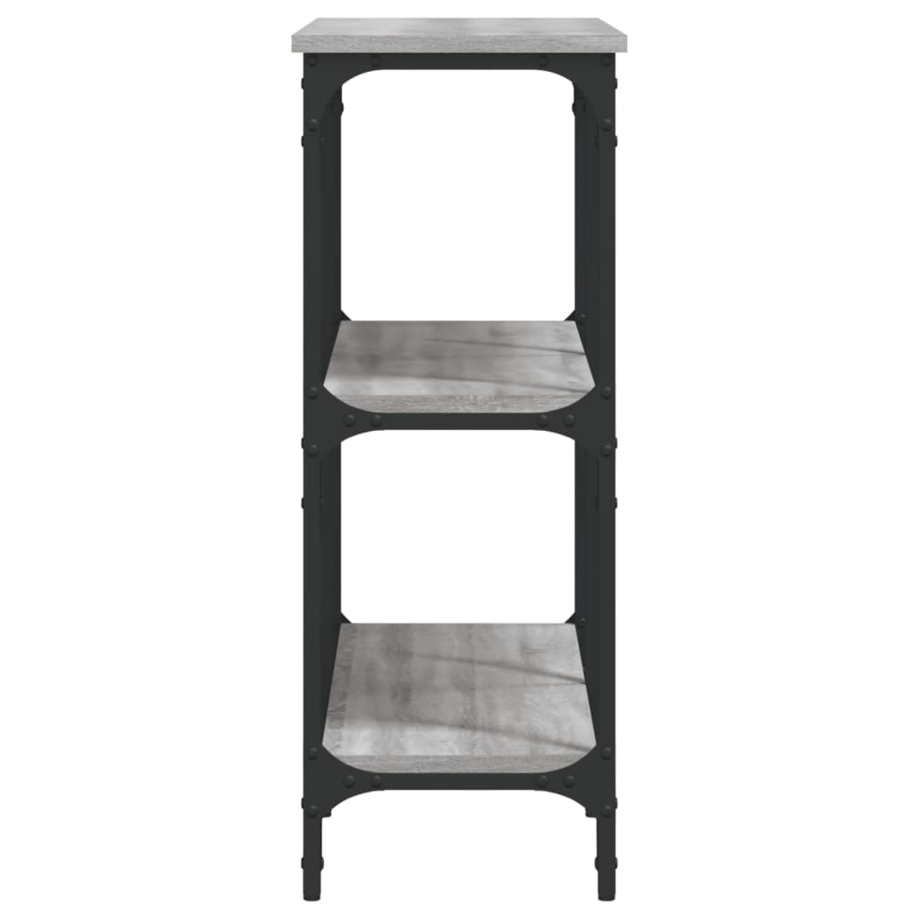 Tavolo Consolle Grigio Sonoma 100x29x75 cm in Legno Multistrato - homemem39