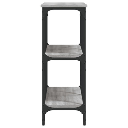 Tavolo Consolle Grigio Sonoma 100x29x75 cm in Legno Multistrato - homemem39