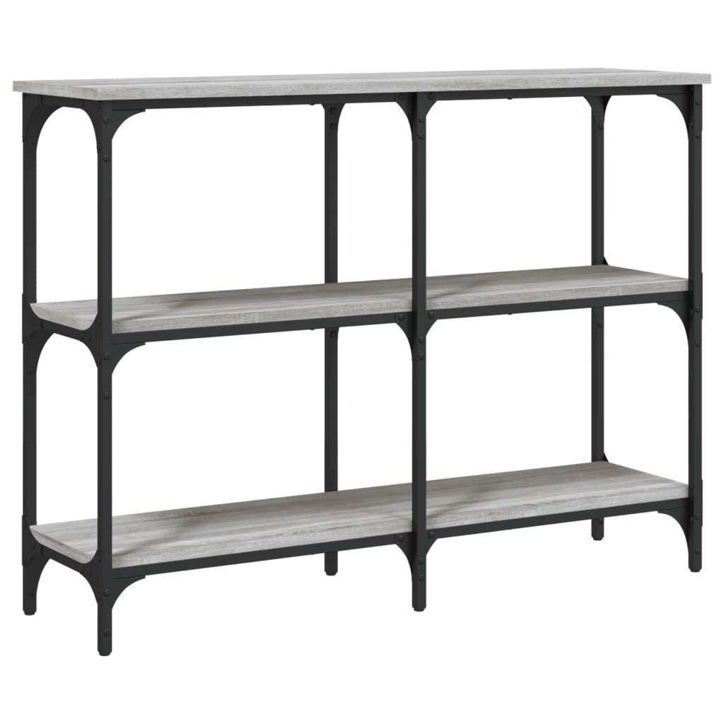 Tavolo Consolle Grigio Sonoma 100x29x75 cm in Legno Multistrato - homemem39