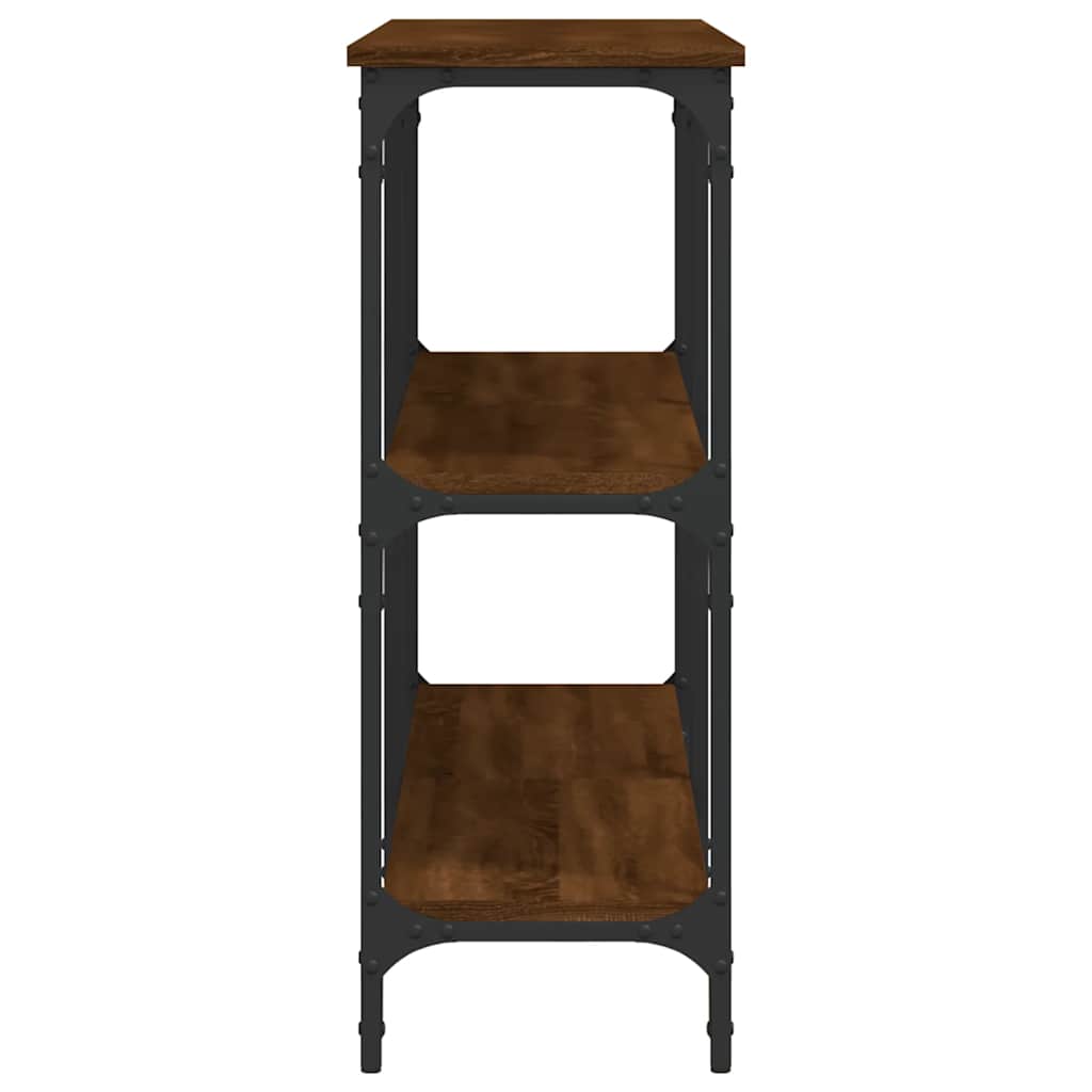 Tavolino Consolle Rovere Marrone 150x29x75 cm Legno Multistrato | homemem39