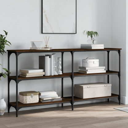 Tavolino Consolle Rovere Marrone 150x29x75 cm Legno Multistrato | homemem39