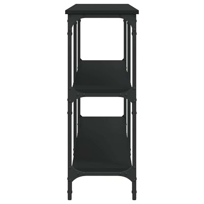 Tavolino Consolle Nero 200x29x75 cm in Legno Multistrato | homemem39