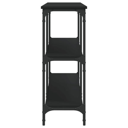 Tavolino Consolle Nero 200x29x75 cm in Legno Multistrato - homemem39