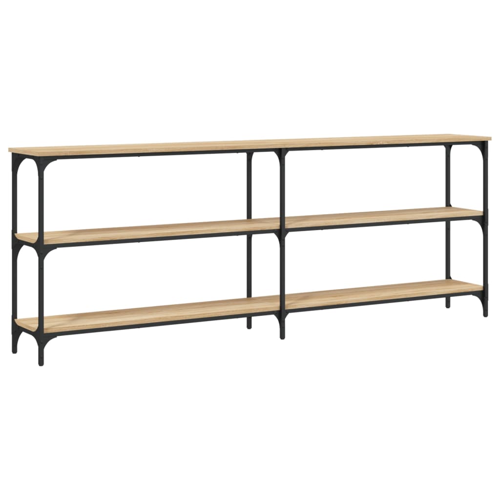 Tavolo Consolle Rovere Sonoma 200x29x75 cm in Legno Multistrato - homemem39