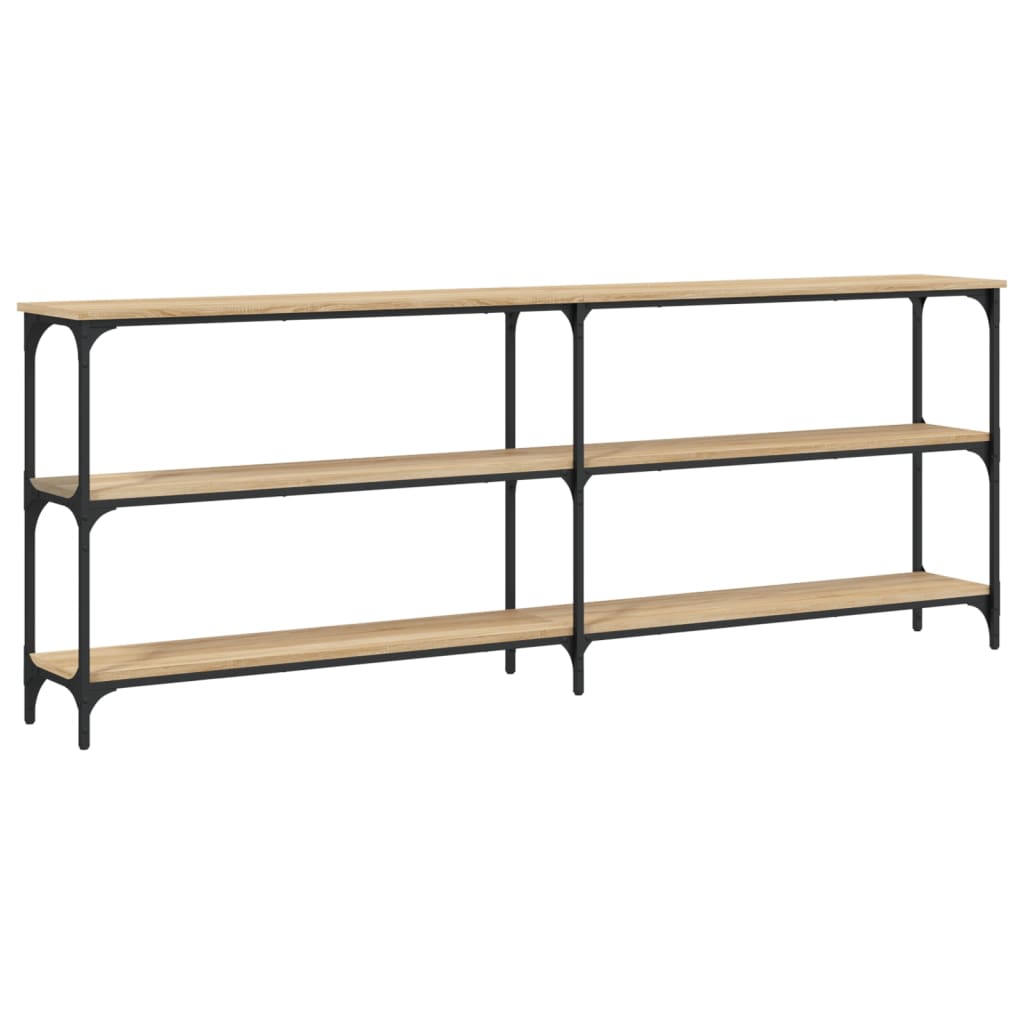 Tavolo Consolle Rovere Sonoma 200x29x75 cm in Legno Multistrato - homemem39