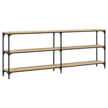 Tavolo Consolle Rovere Sonoma 200x29x75 cm in Legno Multistrato - homemem39