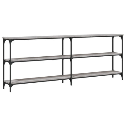 Tavolo Consolle Grigio Sonoma 200x29x75 cm in Legno Multistrato - homemem39