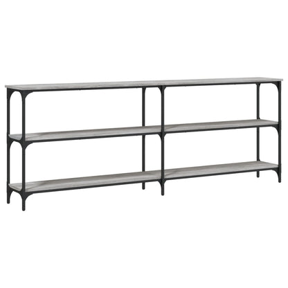 Tavolo Consolle Grigio Sonoma 200x29x75 cm in Legno Multistrato - homemem39
