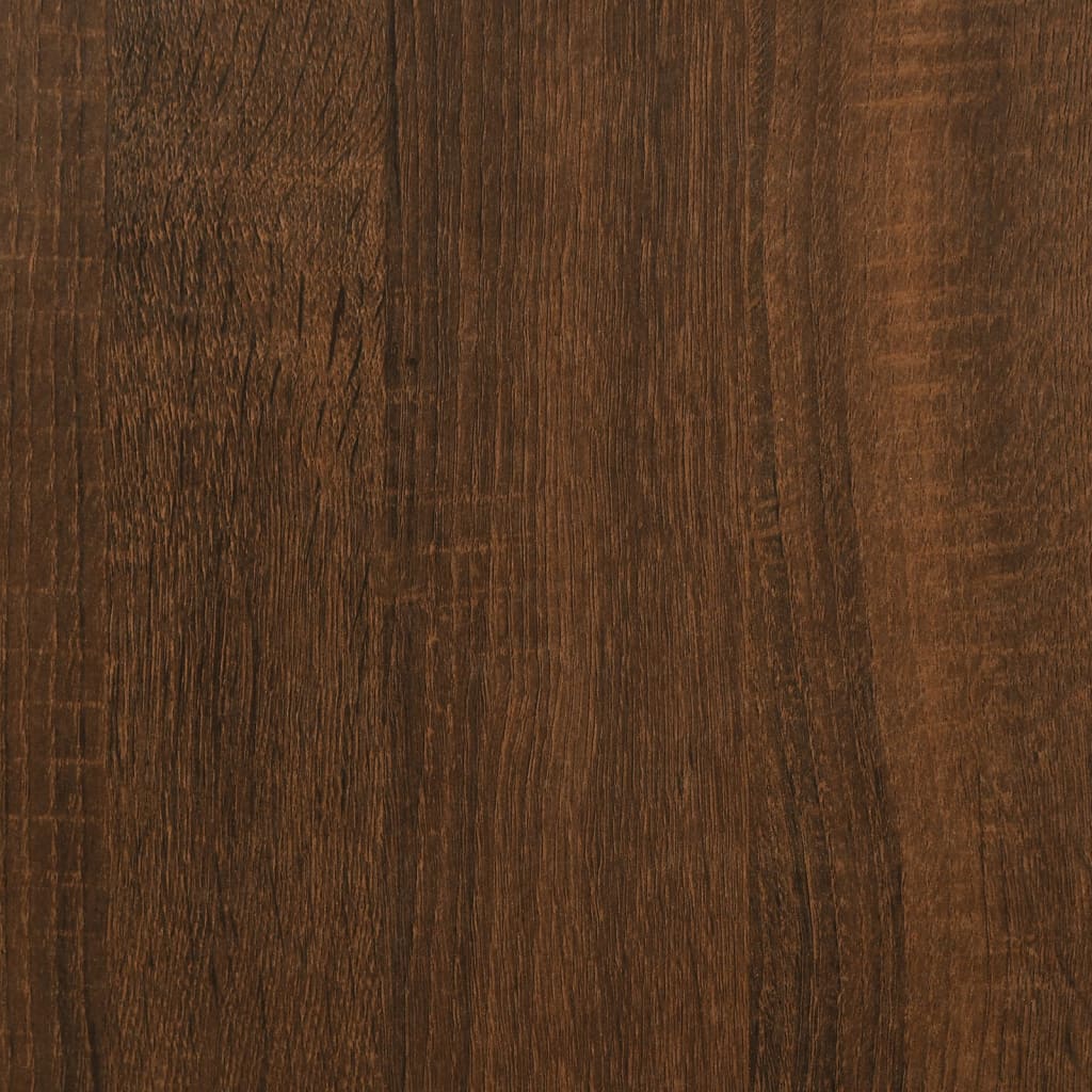 Tavolino Consolle Rovere Marrone 100x40x80 cm Legno Multistrato