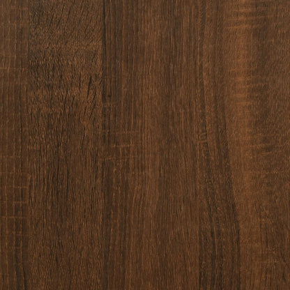 Tavolino Consolle Rovere Marrone 100x40x80 cm Legno Multistrato