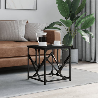 Tavolino da Salotto Nero 45x45x47,5 cm in Legno Multistrato | homemem39