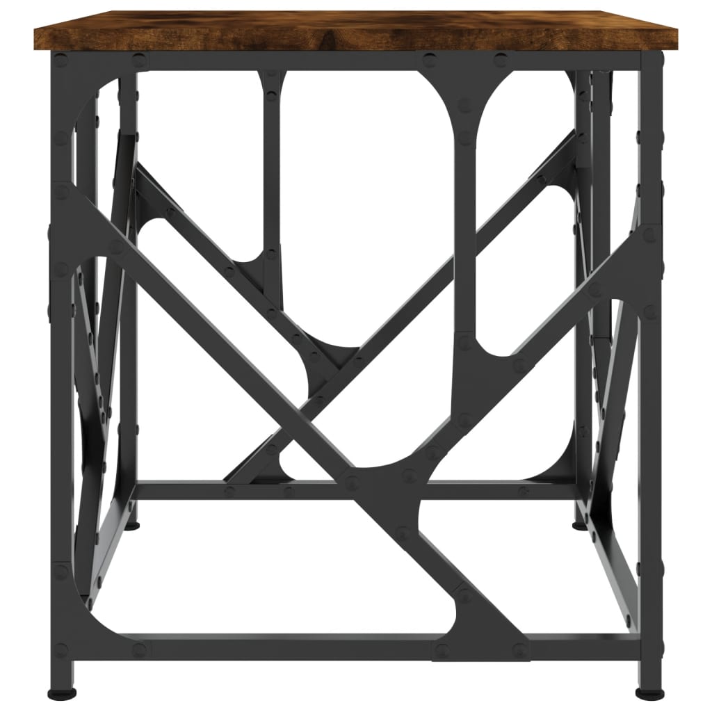 Tavolino da Salotto Rovere Fumo 45x45x47,5 cm Legno Multistrato | homemem39