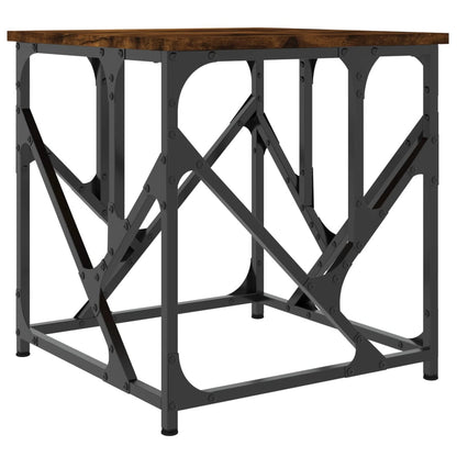 Tavolino da Salotto Rovere Fumo 45x45x47,5 cm Legno Multistrato | homemem39