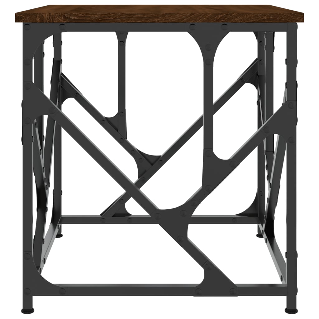 Tavolino Salotto Rovere Marrone 45x45x47,5 cm Legno Multistrato | homemem39