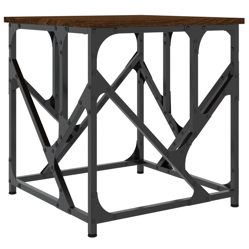 Tavolino Salotto Rovere Marrone 45x45x47,5 cm Legno Multistrato | homemem39