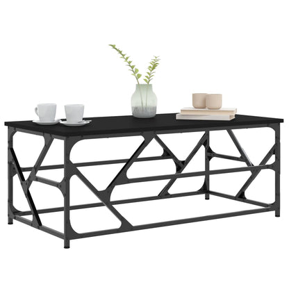 Tavolino Salotto Nero 100x50x40cm Legno Multistrato | homemem39