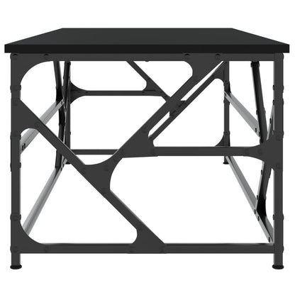 Tavolino Salotto Nero 100x50x40cm Legno Multistrato | homemem39