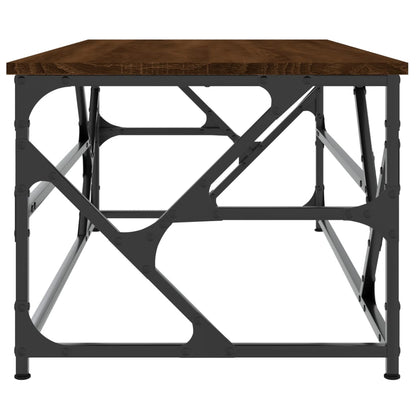 Tavolino Salotto Rovere Marrone 100x50x40cm Legno Multistrato | homemem39