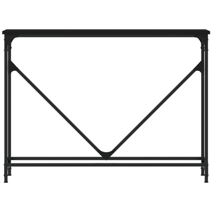 Tavolino Consolle Nero 102x22,5x75 cm in Legno Multistrato