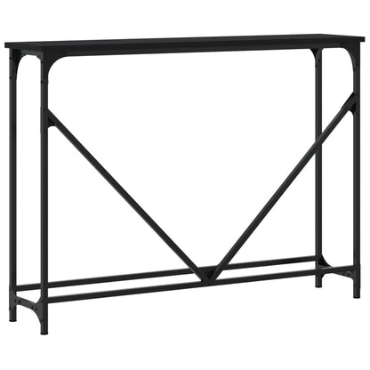 Tavolino Consolle Nero 102x22,5x75 cm in Legno Multistrato - homemem39