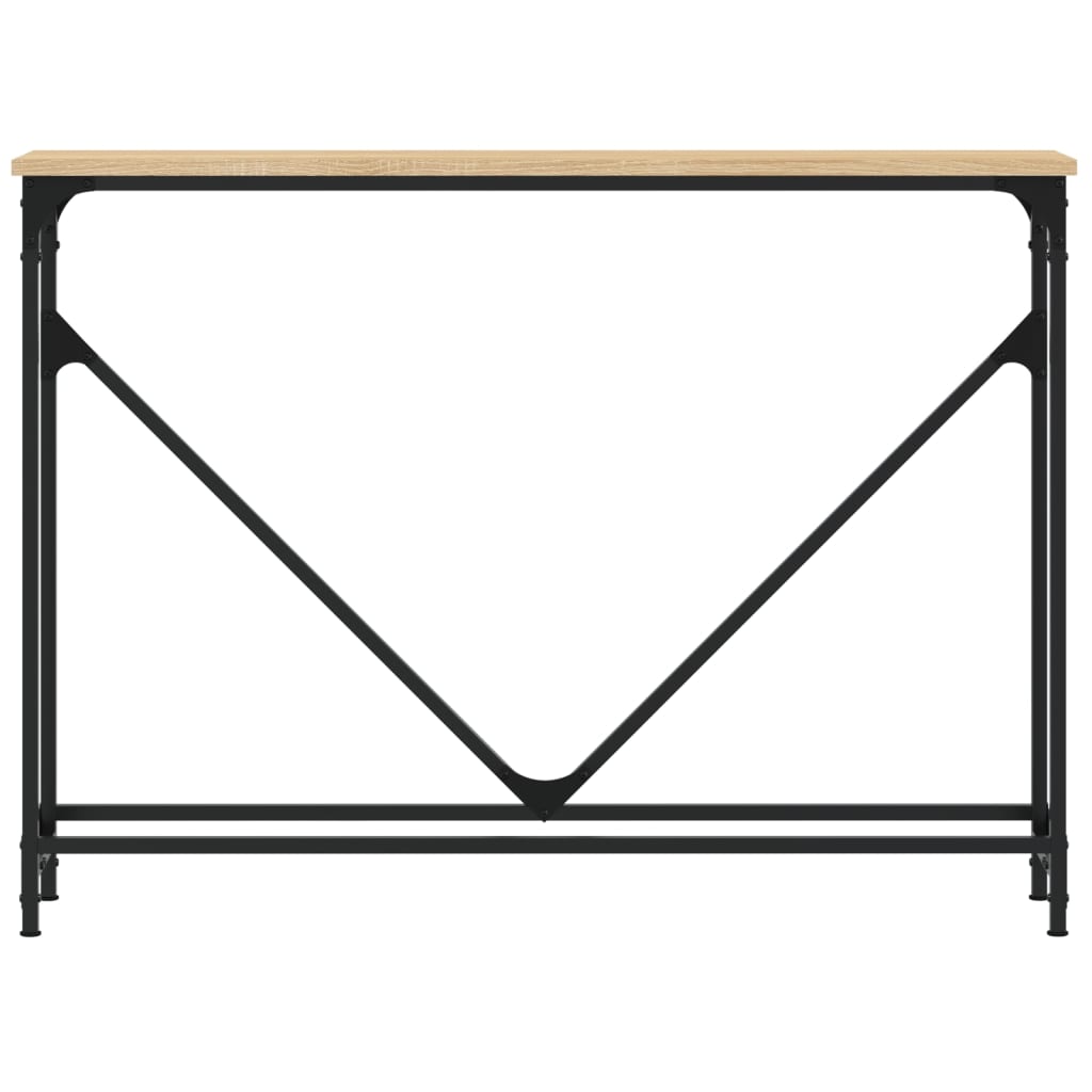 Tavolino Consolle Rovere Sonoma 102x22,5x75cm Legno Multistrato