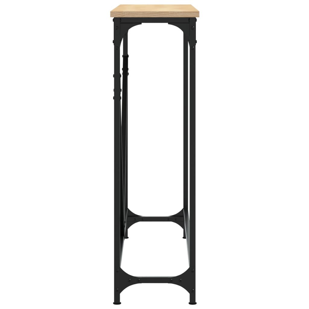 Tavolino Consolle Rovere Sonoma 102x22,5x75cm Legno Multistrato - homemem39