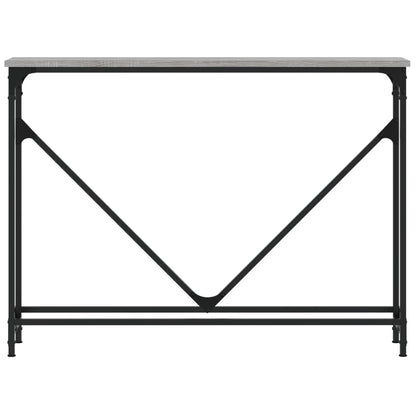 Tavolino Consolle Grigio Sonoma 102x22,5x75cm Legno Multistrato