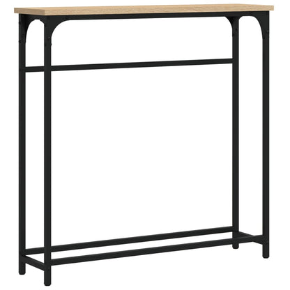 Tavolo Consolle Rovere Sonoma 75x19,5x75 cm Legno Agglomerato | homemem39