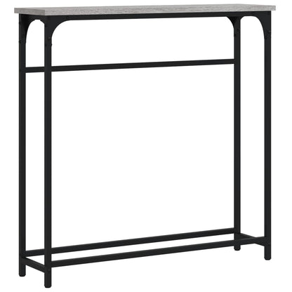 Tavolino Consolle Grigio Sonoma 75x19,5x75 cm Legno Multistrato | homemem39
