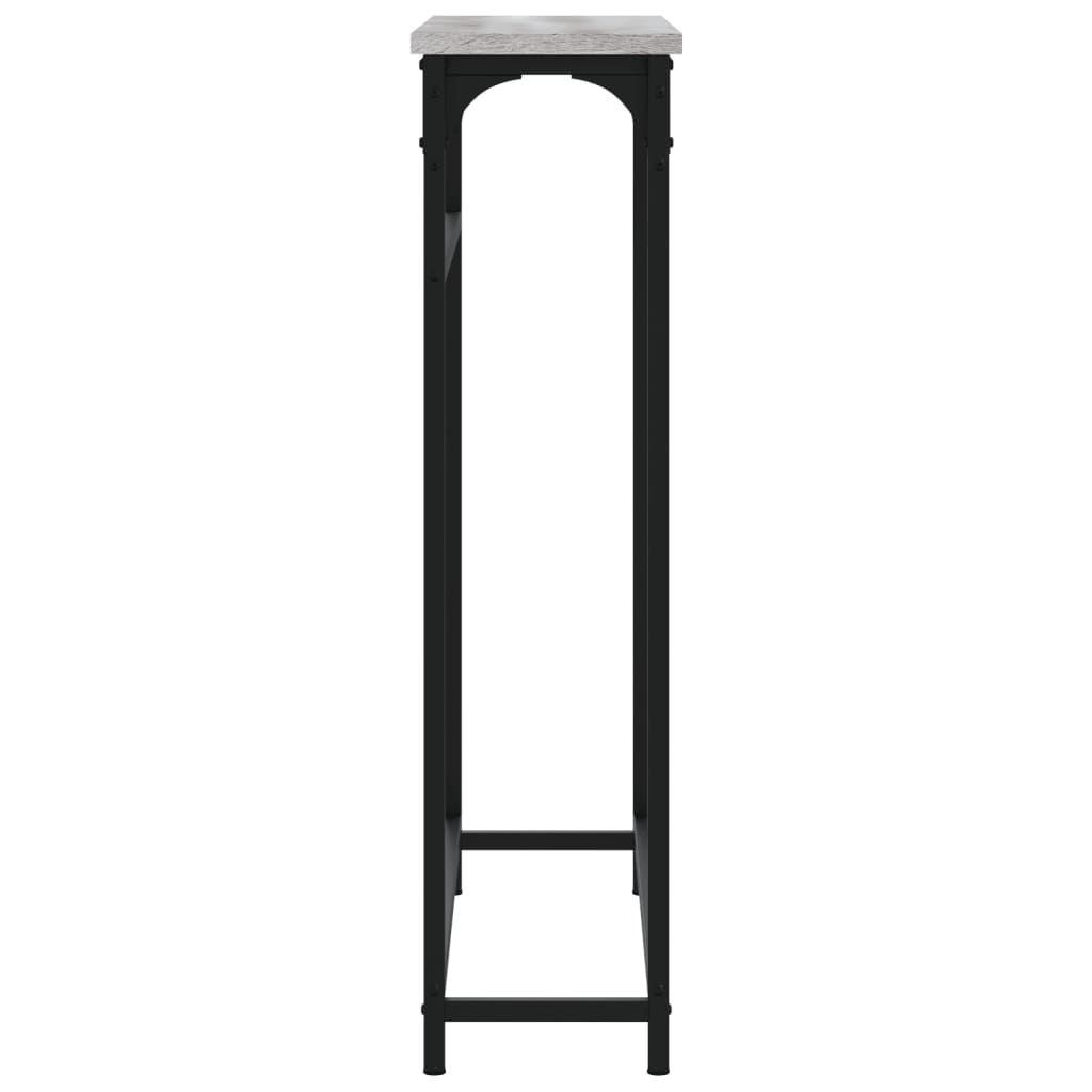 Tavolino Consolle Grigio Sonoma 75x19,5x75 cm Legno Multistrato - homemem39