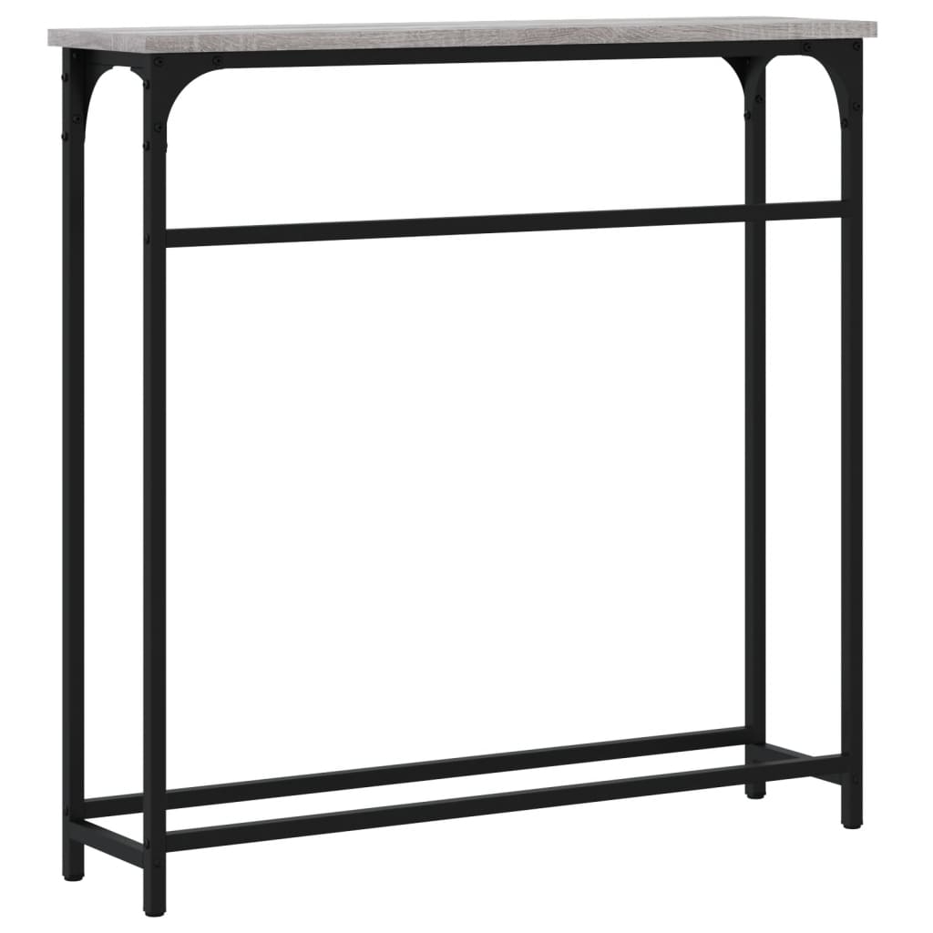 Tavolino Consolle Grigio Sonoma 75x19,5x75 cm Legno Multistrato | homemem39
