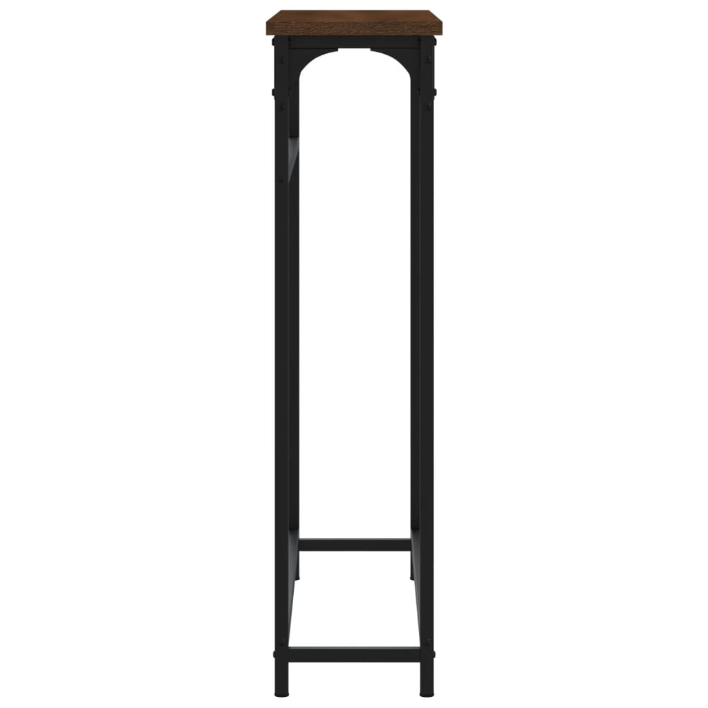 Tavolino Consolle Rovere Marrone 75x19,5x75cm Legno Multistrato | homemem39