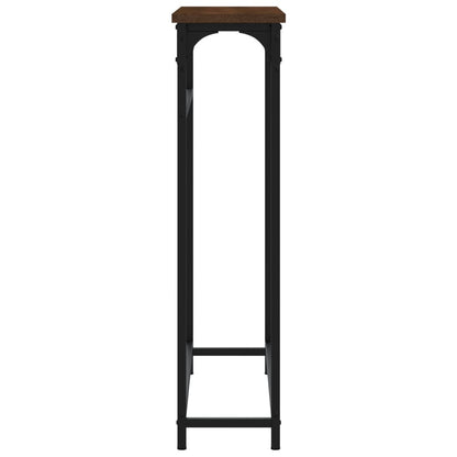 Tavolino Consolle Rovere Marrone 75x19,5x75cm Legno Multistrato | homemem39