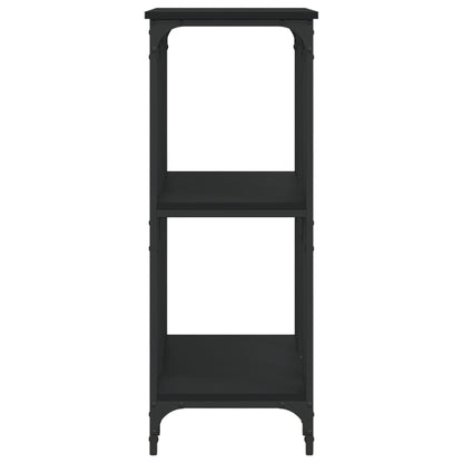 Tavolino Consolle Nero 102x35x90 cm in Legno Multistrato - homemem39