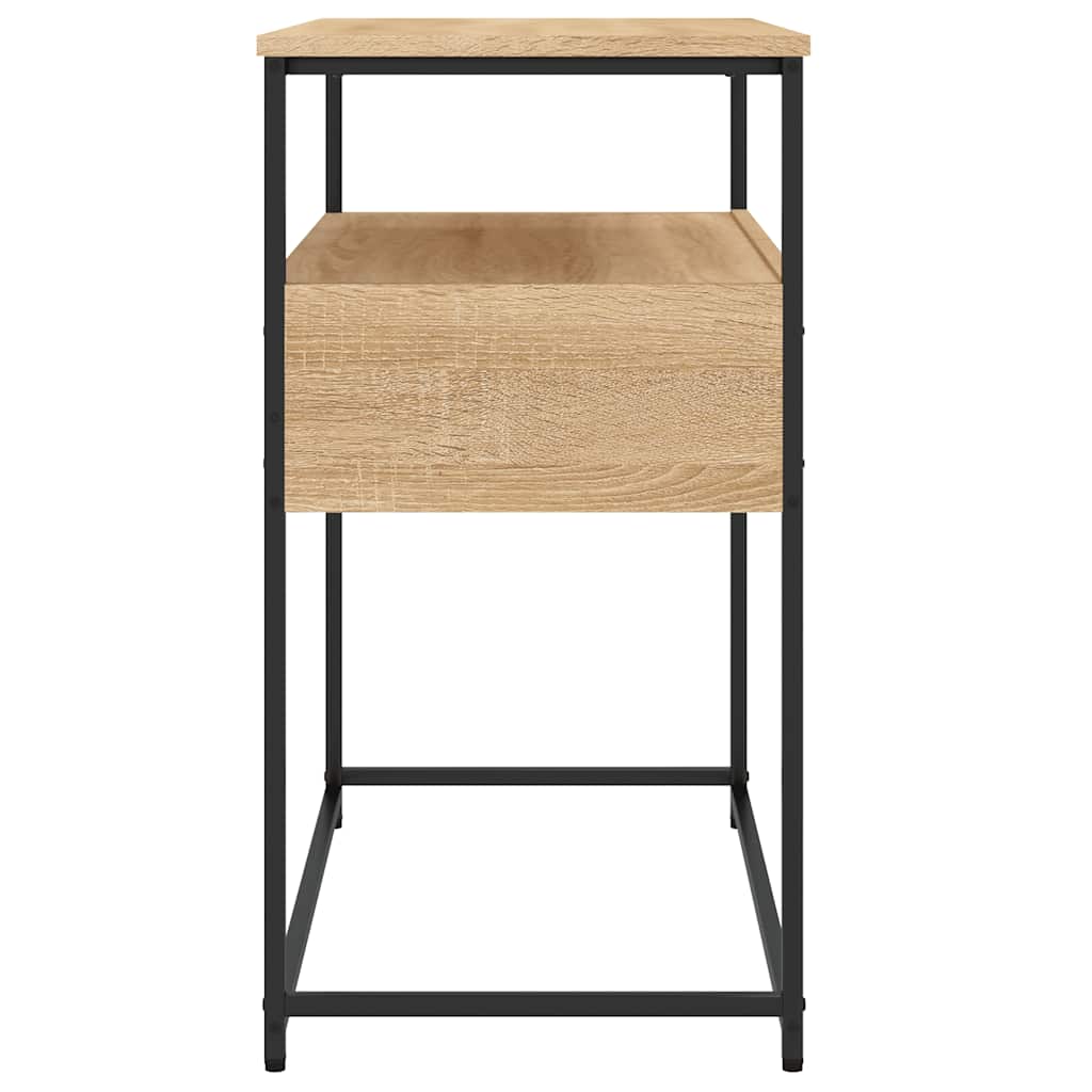 Tavolo Consolle Rovere Sonoma 75x40x75 cm Legno Agglomerato