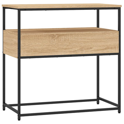 Tavolo Consolle Rovere Sonoma 75x40x75 cm Legno Agglomerato