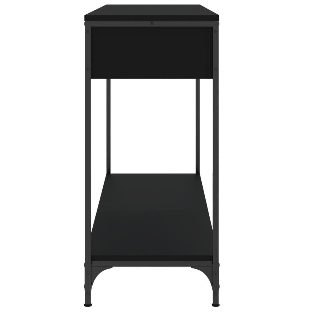 Tavolino Consolle Nero 100x34,5x75 cm in Legno Multistrato - homemem39