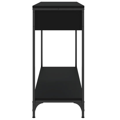 Tavolino Consolle Nero 100x34,5x75 cm in Legno Multistrato - homemem39