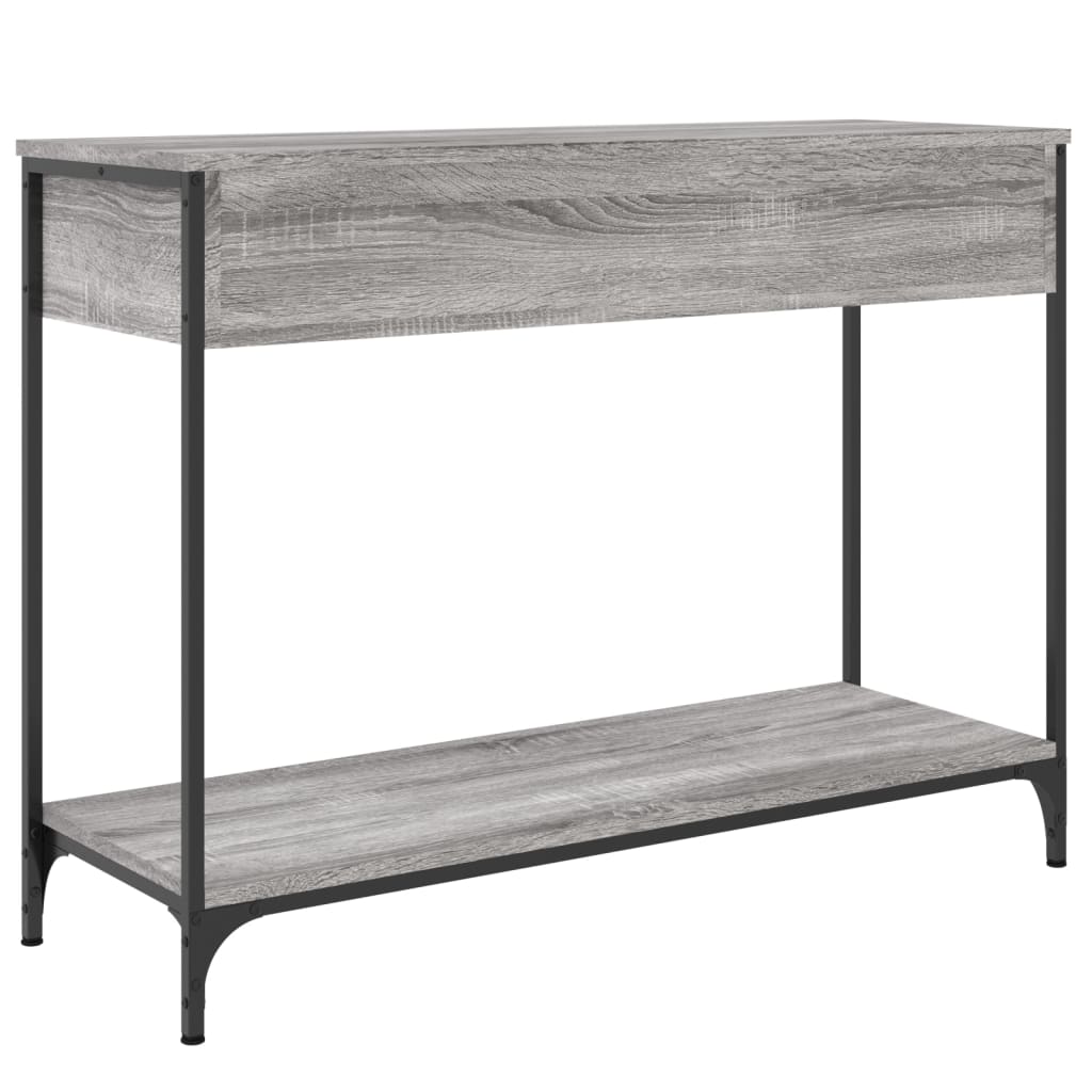 Tavolino Consolle Grigio Sonoma 100x34,5x75cm Legno Multistrato - homemem39