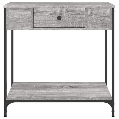 Tavolino Consolle Grigio Sonoma 75x34,5x75cm Legno Multistrato - homemem39