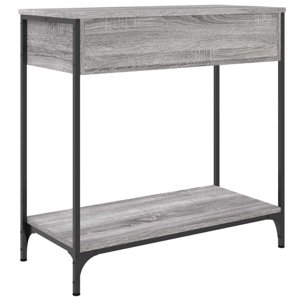 Tavolino Consolle Grigio Sonoma 75x34,5x75cm Legno Multistrato - homemem39