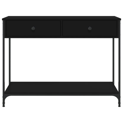 Tavolino Consolle Nero 100x34,5x75 cm in Legno Multistrato - homemem39