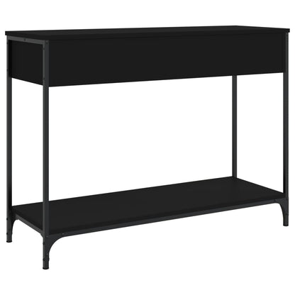 Tavolino Consolle Nero 100x34,5x75 cm in Legno Multistrato - homemem39