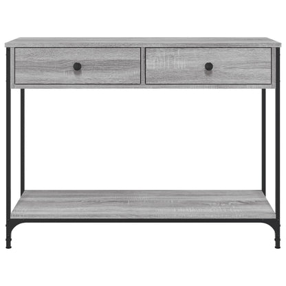 Tavolino Consolle Grigio Sonoma 100x34,5x75cm Legno Multistrato - homemem39