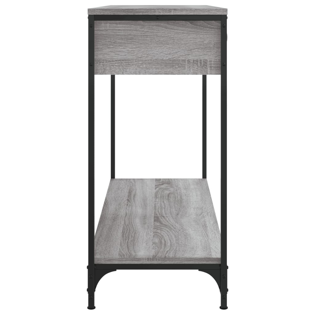 Tavolino Consolle Grigio Sonoma 100x34,5x75cm Legno Multistrato - homemem39