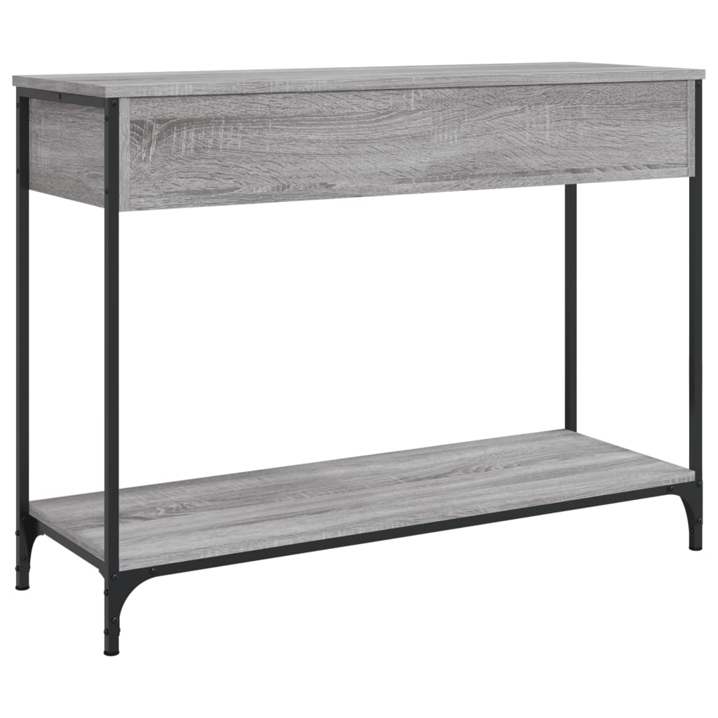 Tavolino Consolle Grigio Sonoma 100x34,5x75cm Legno Multistrato - homemem39