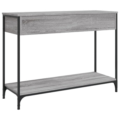 Tavolino Consolle Grigio Sonoma 100x34,5x75cm Legno Multistrato - homemem39